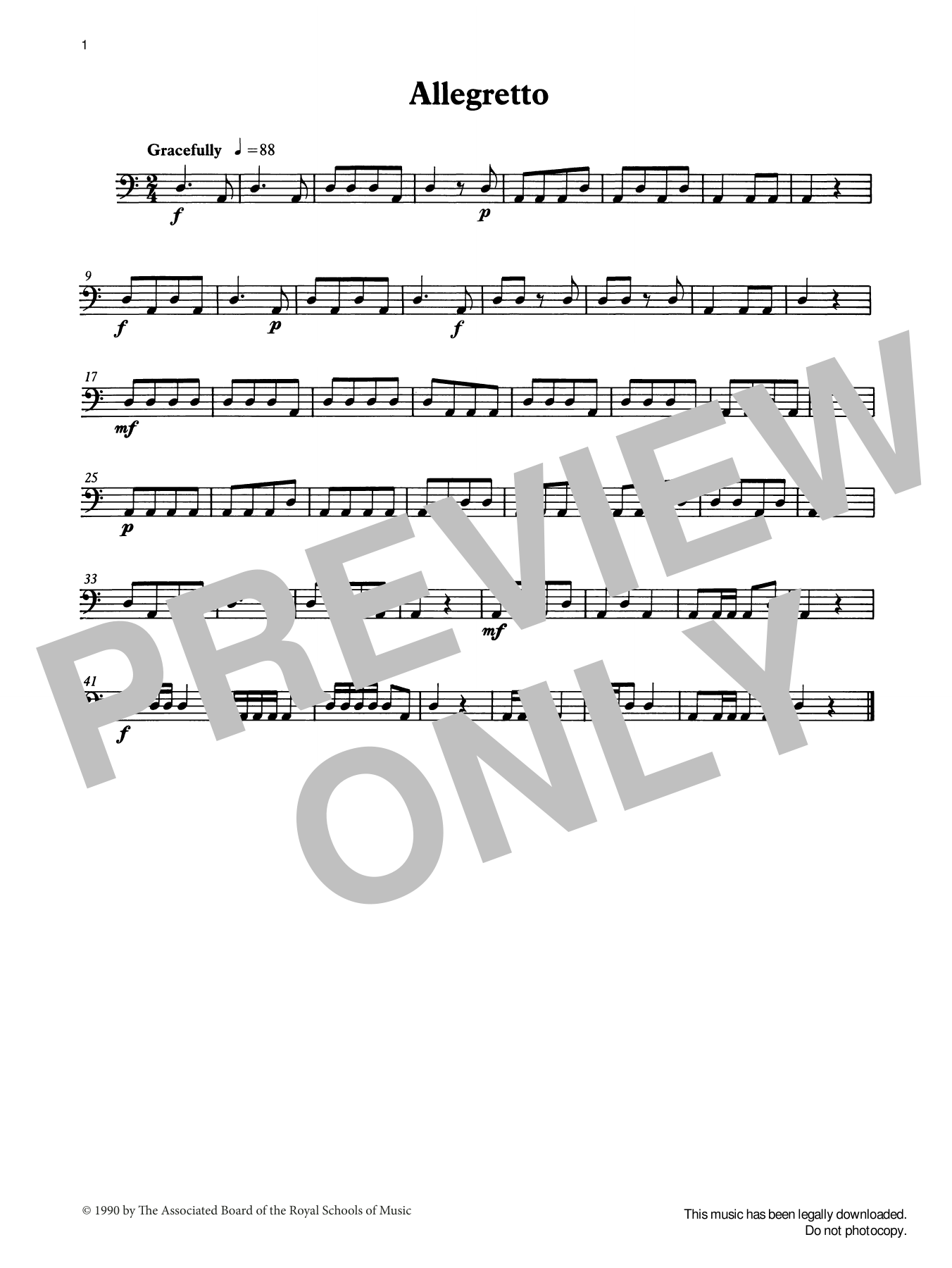 Download Ian Wright Allegretto from Graded Music for Timpan Sheet Music