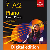 Download or print Allegretto (Grade 7, list A2, from the ABRSM Piano Syllabus 2023 & 2024) Sheet Music Printable PDF 3-page score for Classical / arranged Piano Solo SKU: 1142282.