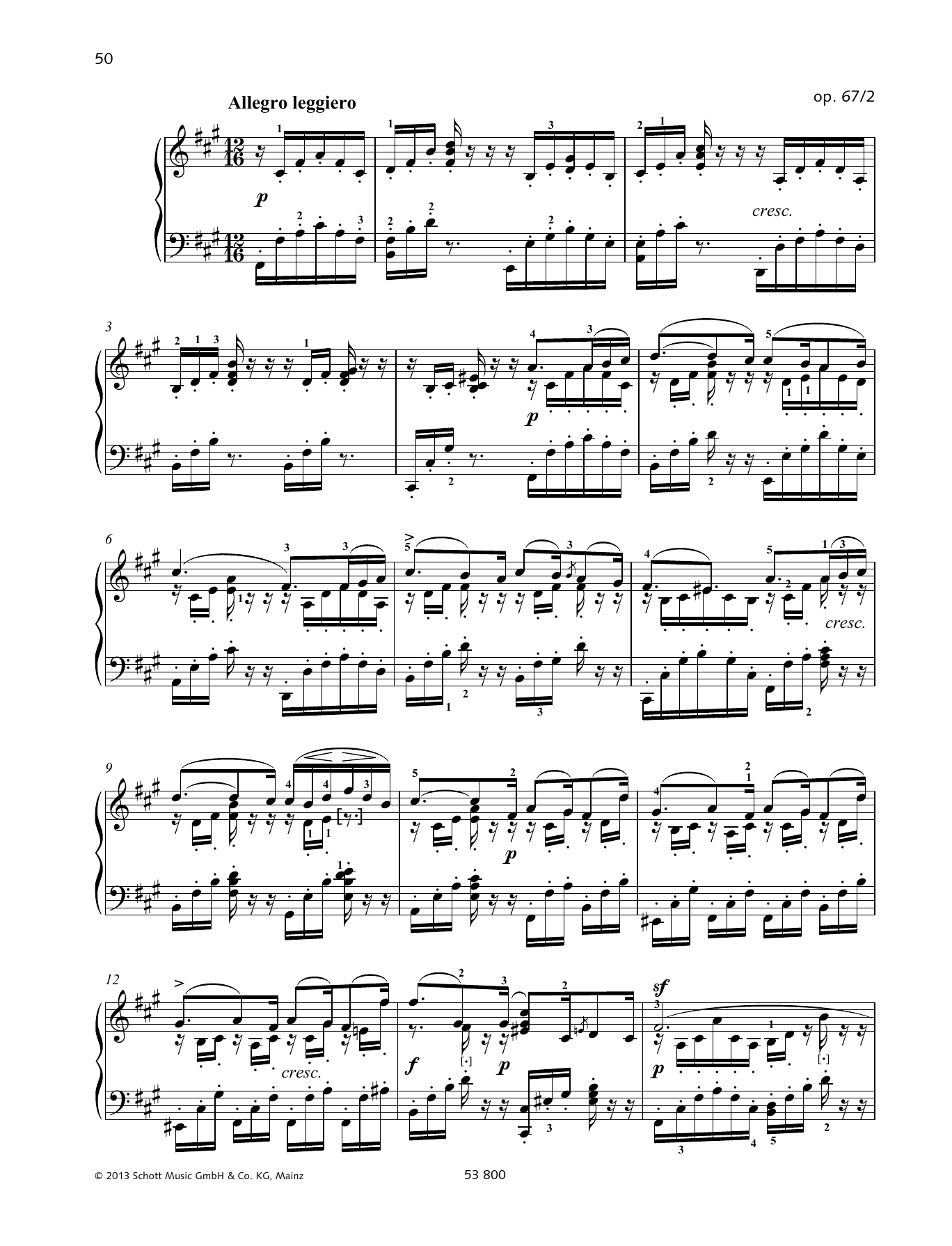 Download Felix Mendelssohn Bartholdy Allegro leggiero Sheet Music