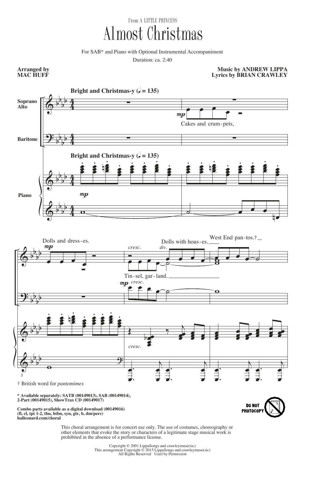 Download Mac Huff Almost Christmas Sheet Music