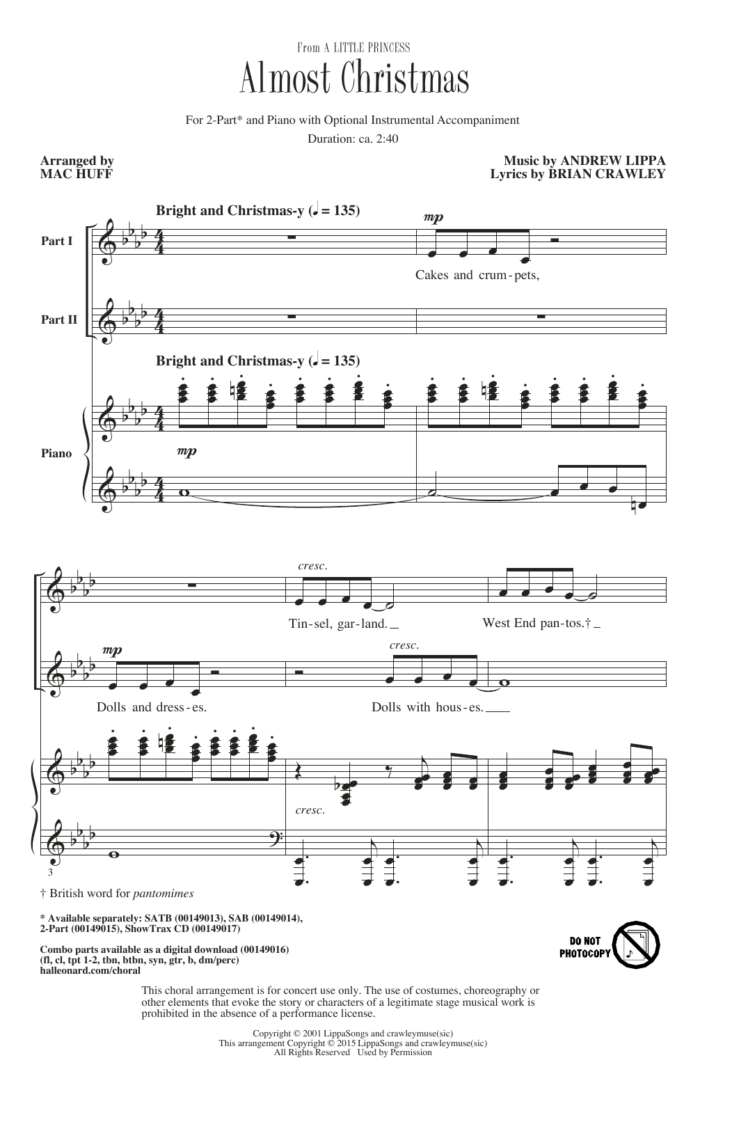 Download Mac Huff Almost Christmas Sheet Music