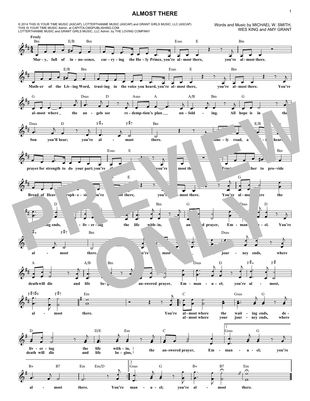 Download Wes King Almost There Sheet Music