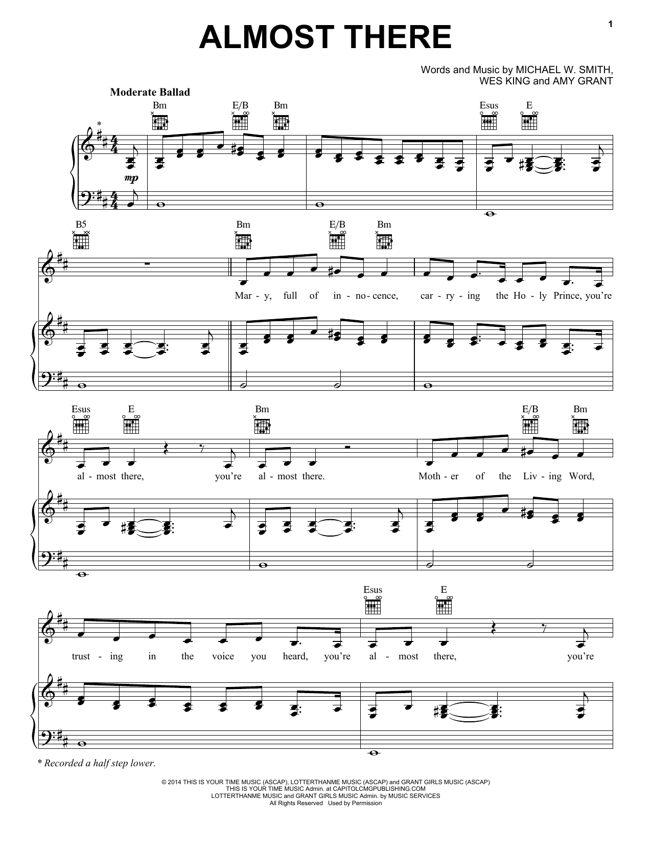 Download Michael W. Smith Almost There Sheet Music