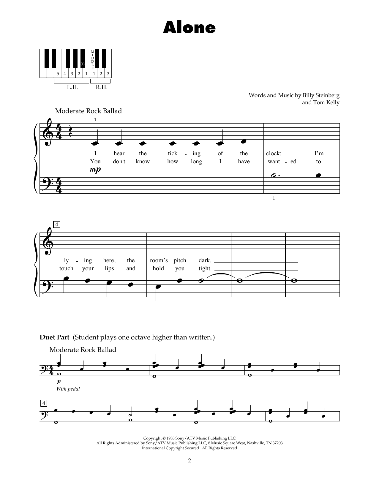 Download Glee Cast Alone Sheet Music