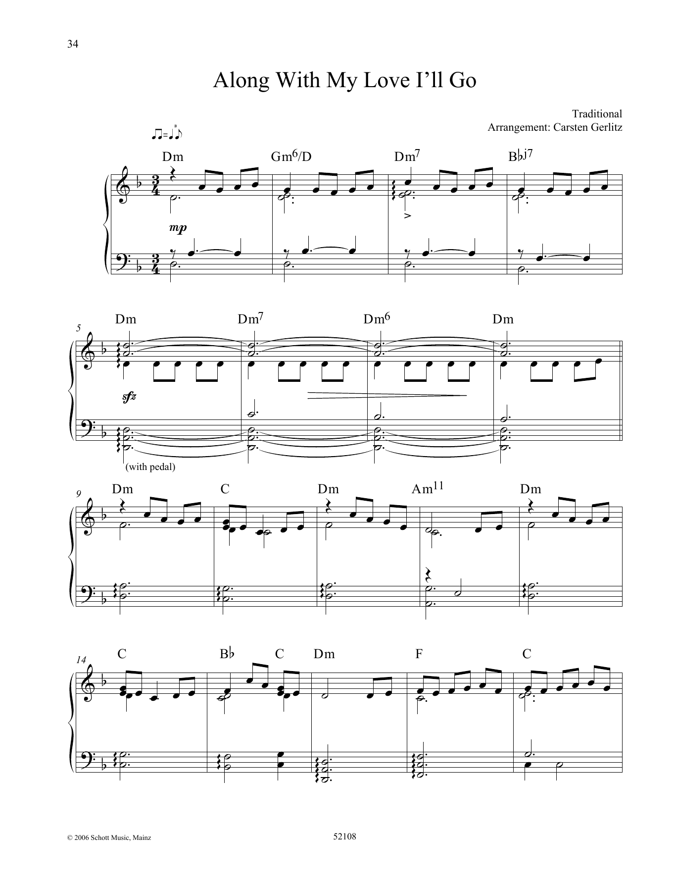 Download Carsten Gerlitz Along With My Love I'll Go Sheet Music