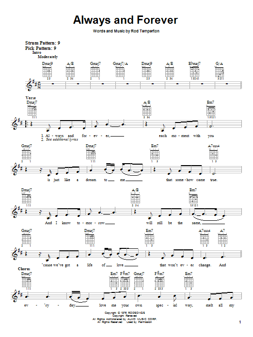 Download Heatwave Always And Forever Sheet Music