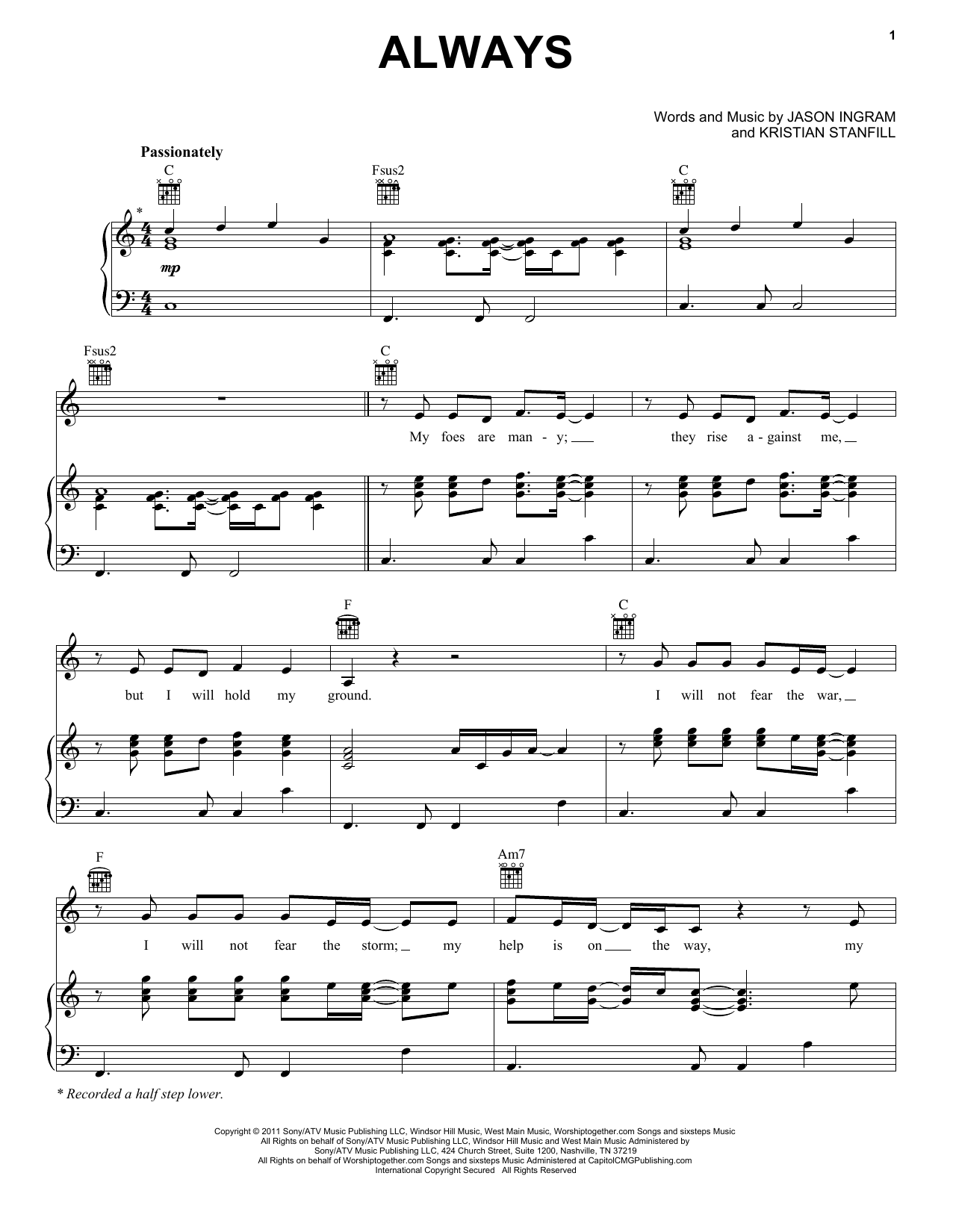 Download Passion Always Sheet Music