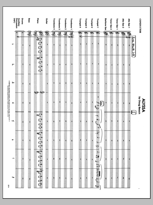 Download Doug Beach Alyssa - Full Score Sheet Music