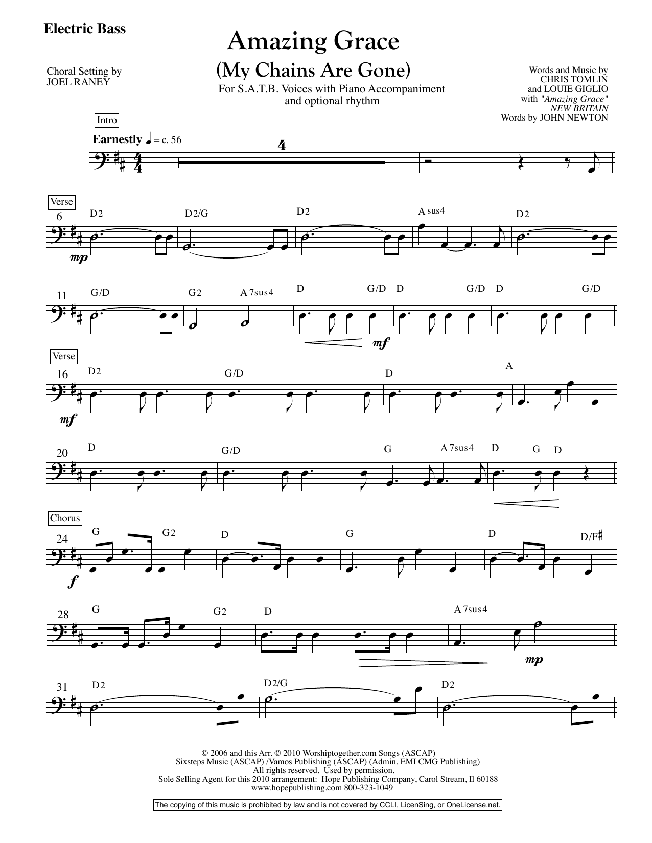 Download Joel Raney Amazing Grace (My Chains Are Gone) - El Sheet Music
