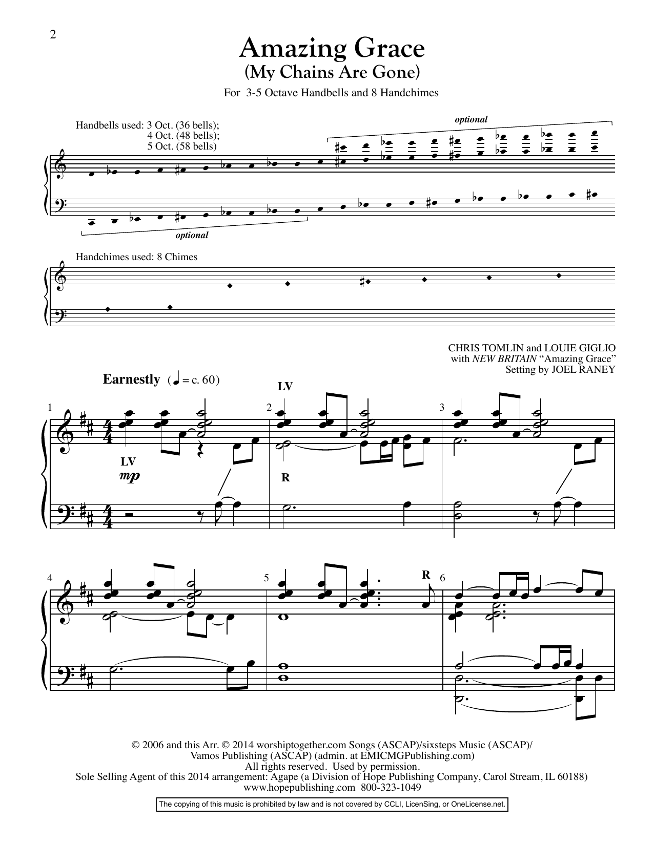 Download Joel Raney Amazing Grace (My Chains Are Gone) - Ha Sheet Music