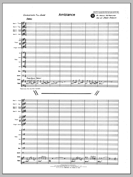 Download Marian McPartland Ambiance - Full Score Sheet Music