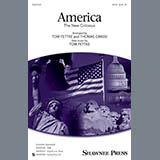 Download or print Tom Fettke America (The New Colossus) Sheet Music Printable PDF 5-page score for Patriotic / arranged SATB Choir SKU: 151245.