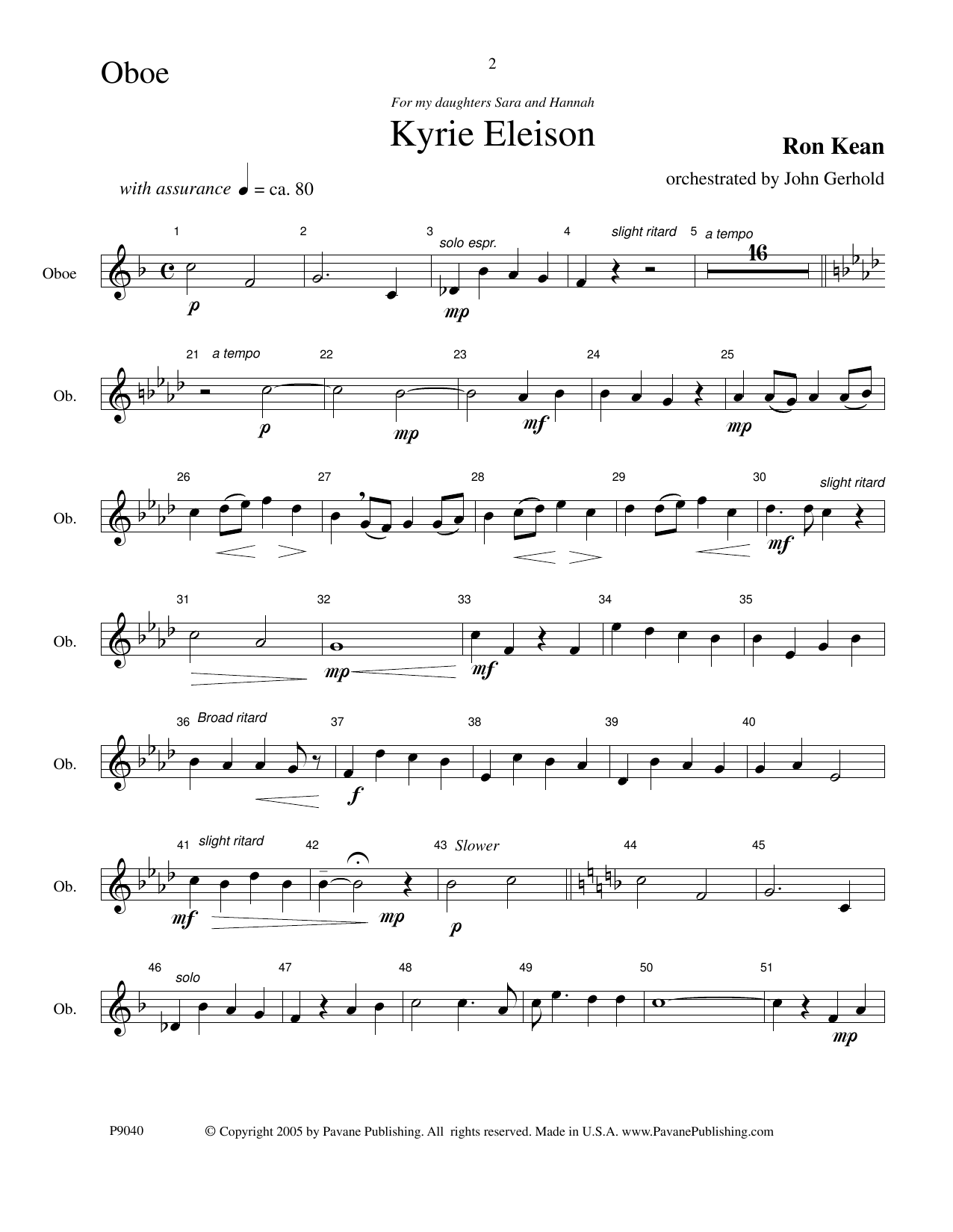 Download Ron Kean American Mass (Chamber Orchestra) (arr. Sheet Music
