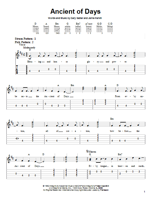 Download Petra Ancient Of Days Sheet Music