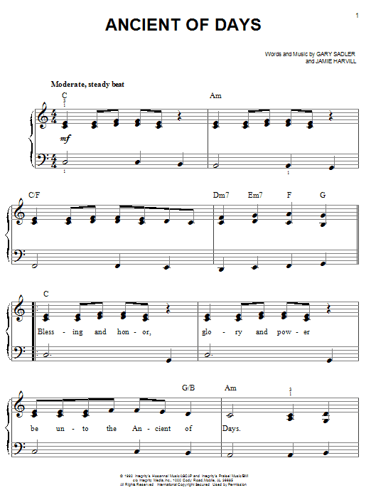 Download Petra Ancient Of Days Sheet Music