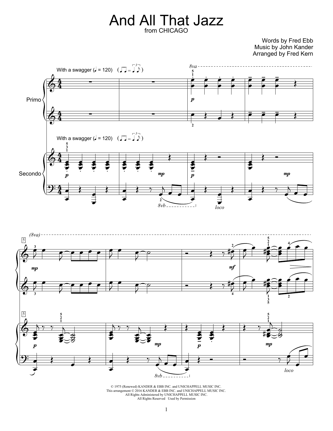 Download Fred Kern And All That Jazz Sheet Music