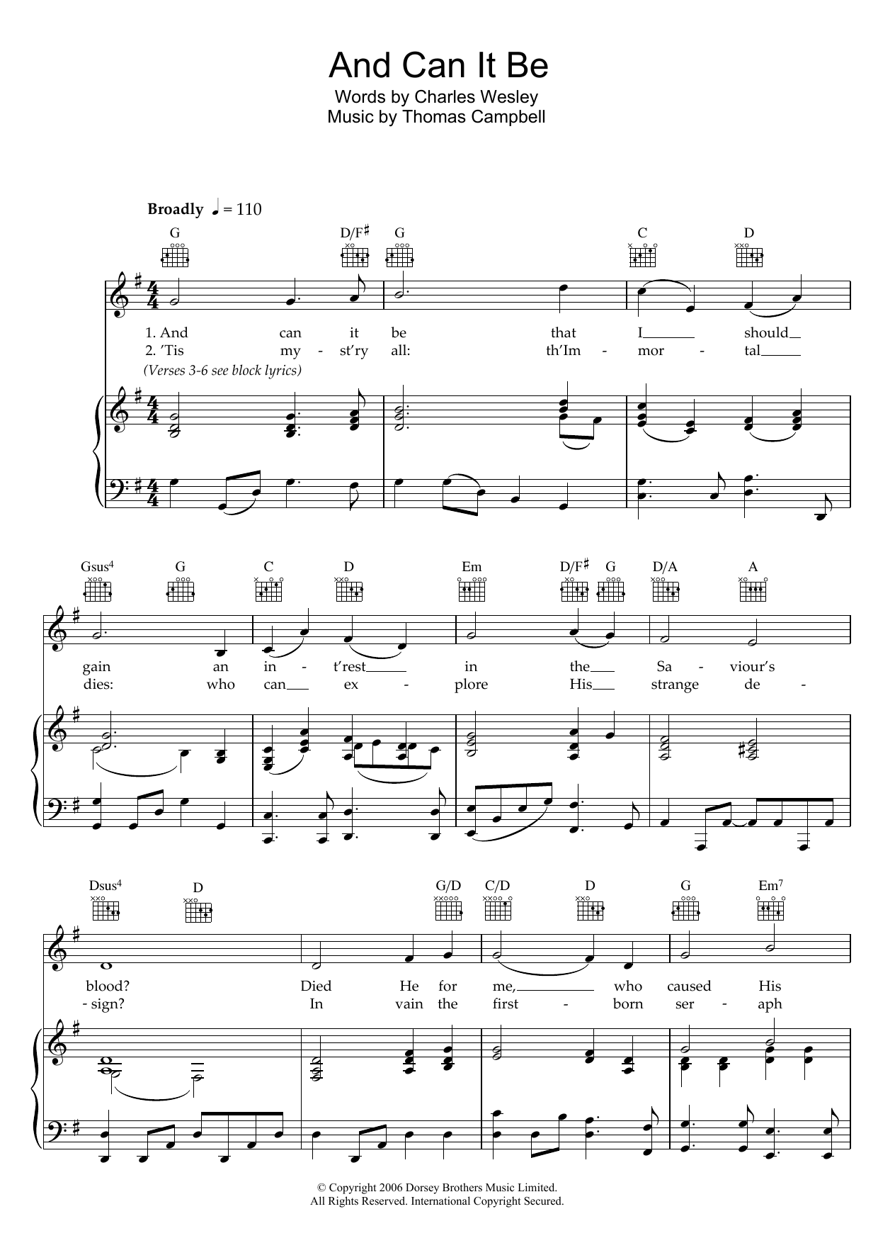 Download Traditional And Can It Be Sheet Music