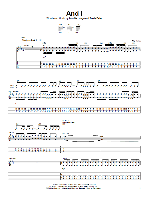 Download Box Car Racer And I Sheet Music