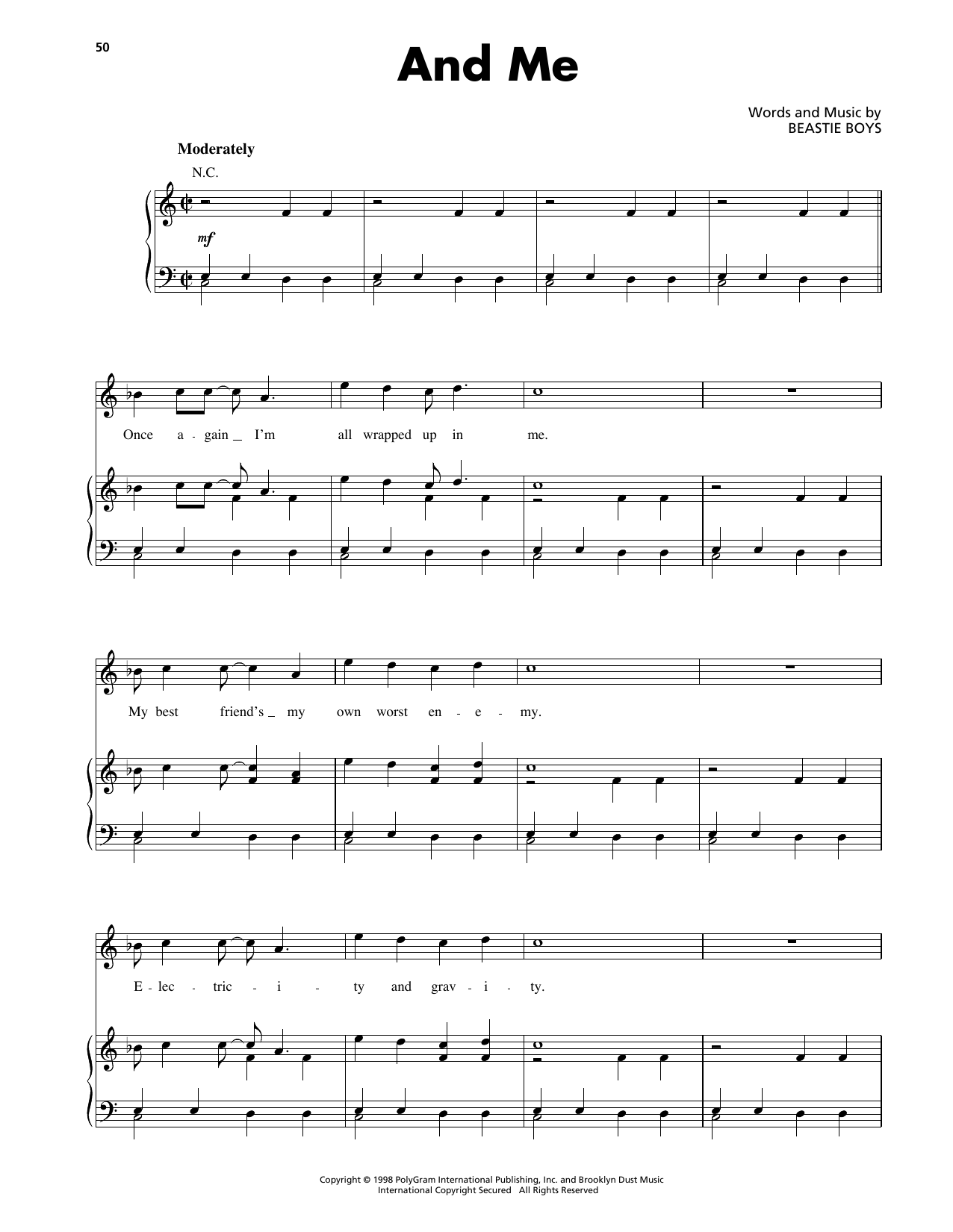 Download Beastie Boys And Me Sheet Music