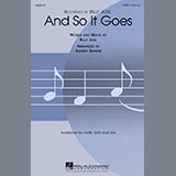 Download or print And So It Goes (arr. Audrey Snyder) Sheet Music Printable PDF 7-page score for Pop / arranged SATB Choir SKU: 283993.