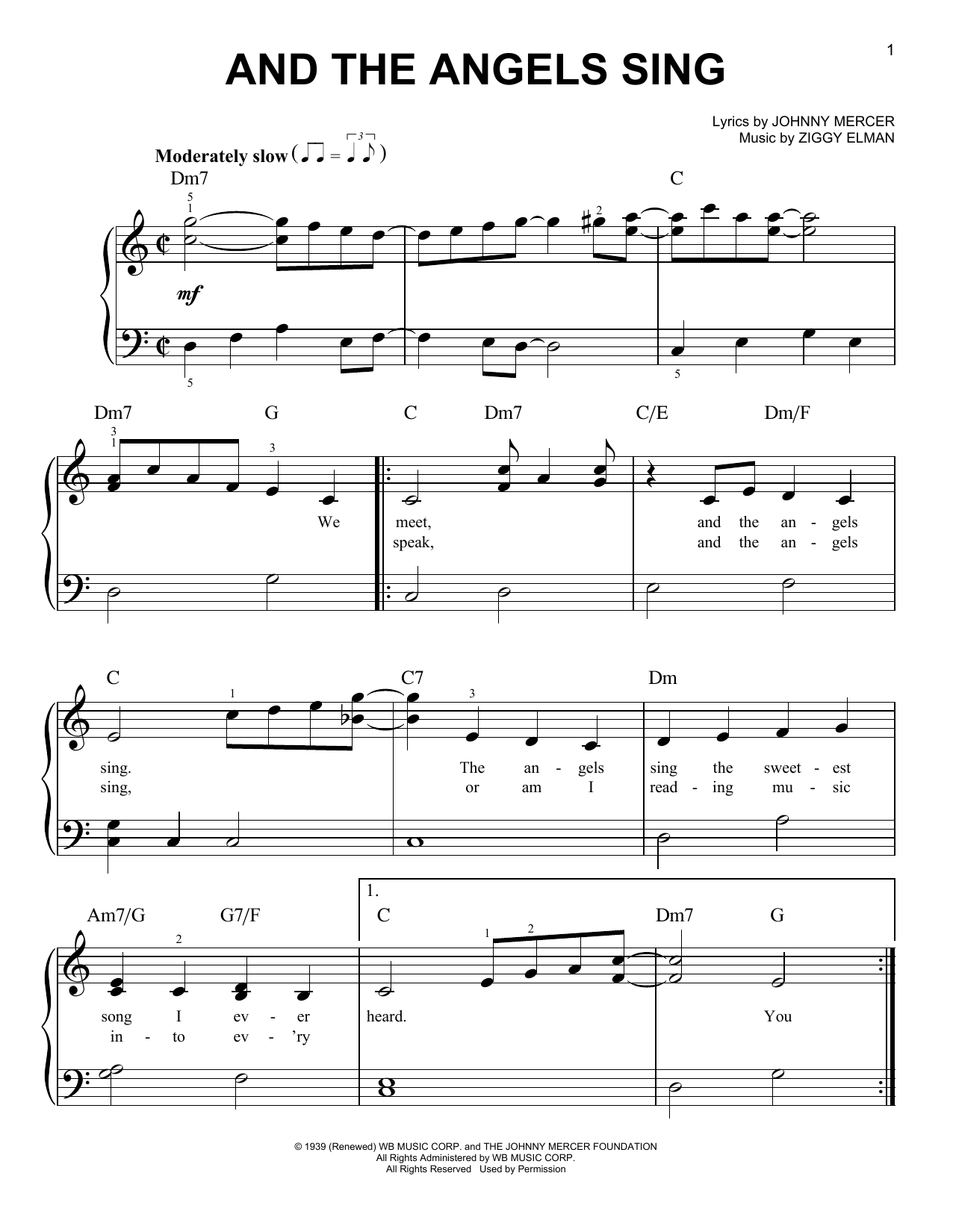 Download Benny Goodman And The Angels Sing Sheet Music