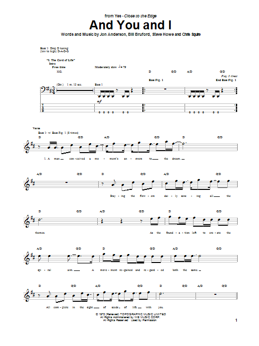 Download Yes And You And I Sheet Music
