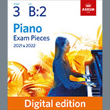 Download or print Andante (Grade 3, list B2, from the ABRSM Piano Syllabus 2021 & 2022) Sheet Music Printable PDF 1-page score for Classical / arranged Piano Solo SKU: 454347.