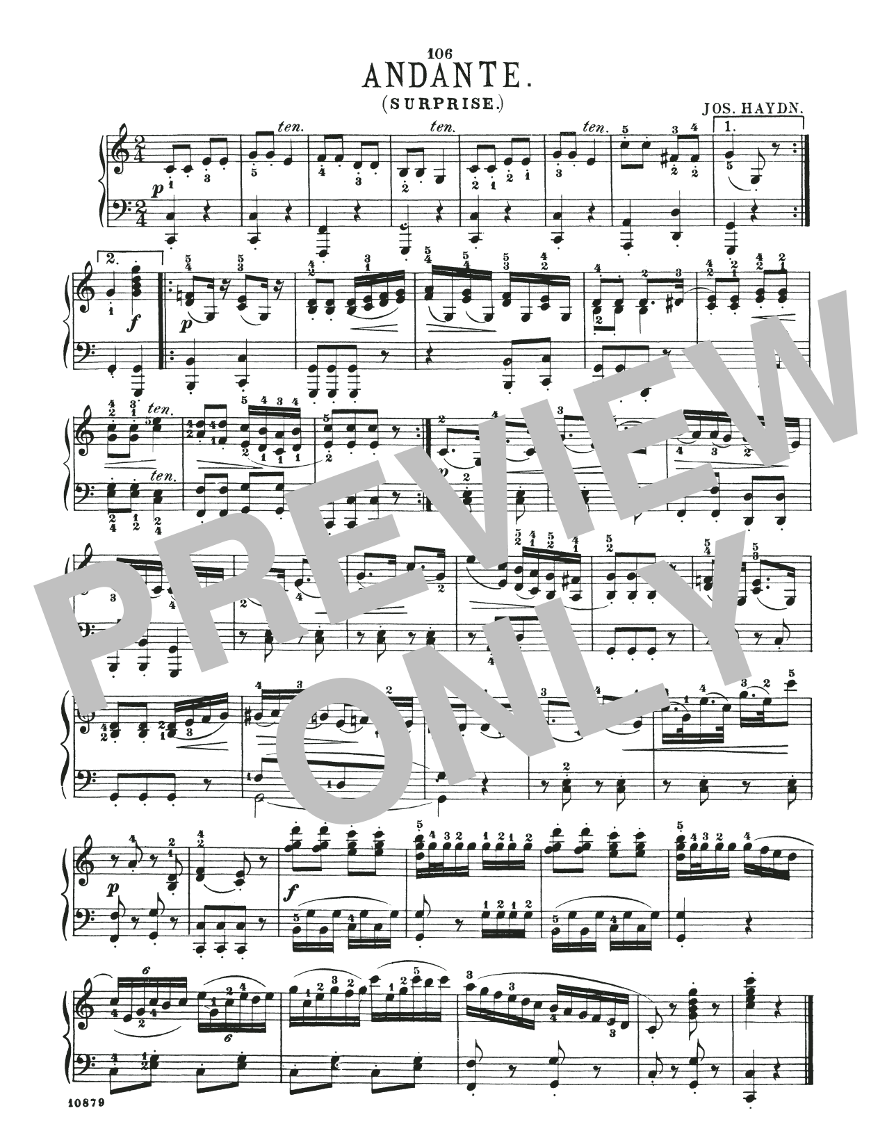 Download Franz Joseph Haydn Andante In C Major (