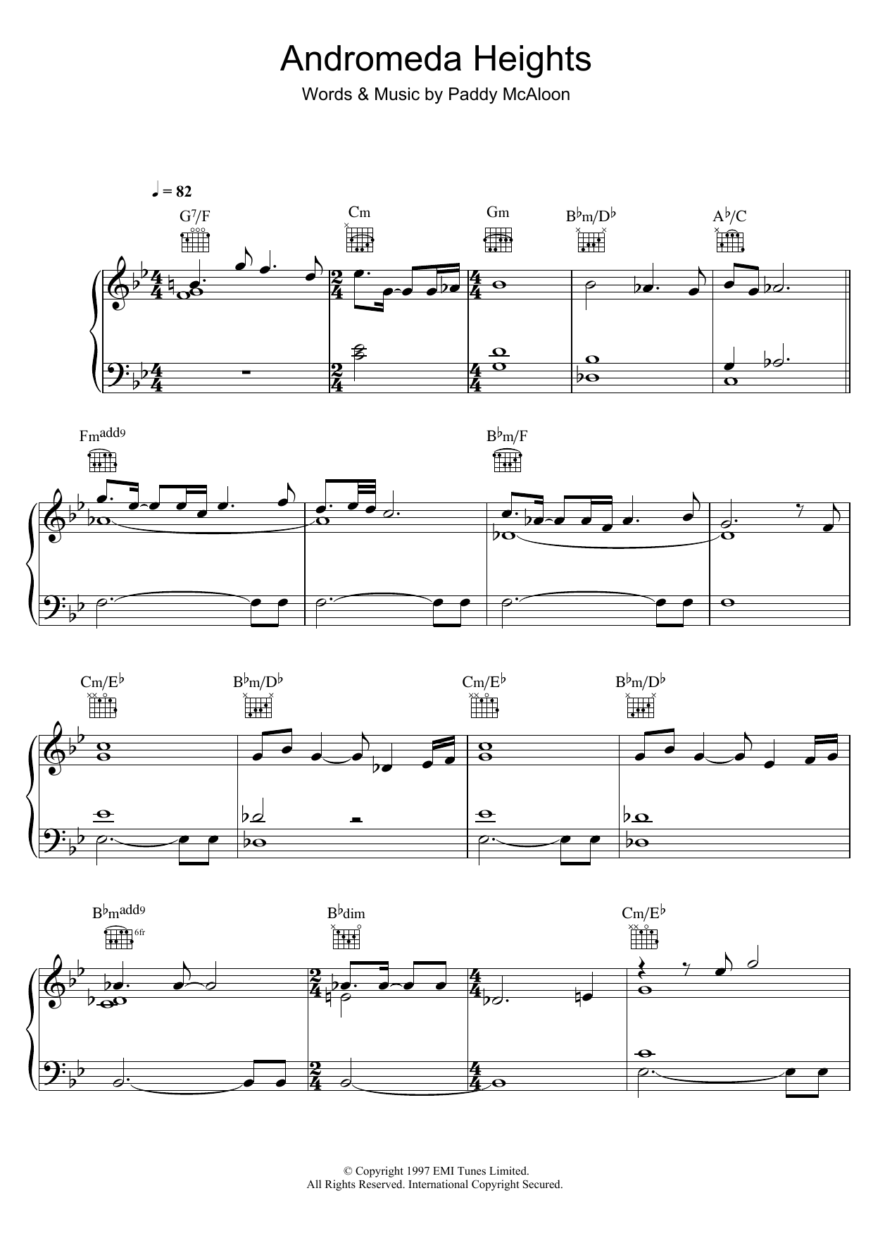 Download Prefab Sprout Andromeda Heights Sheet Music