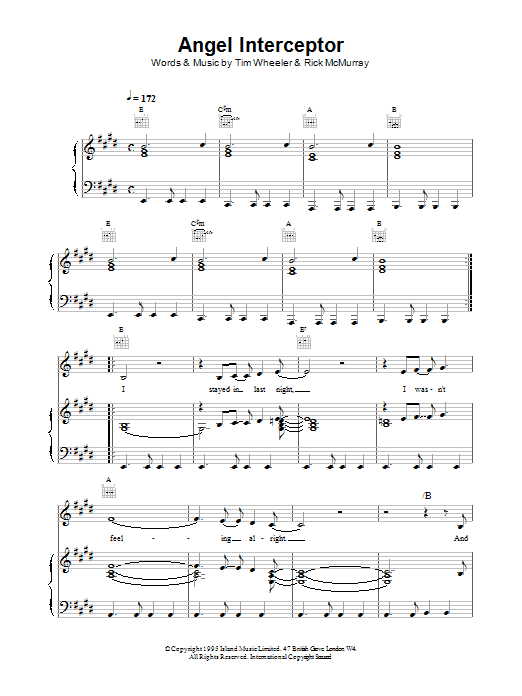 Ash Angel Interceptor sheet music notes printable PDF score