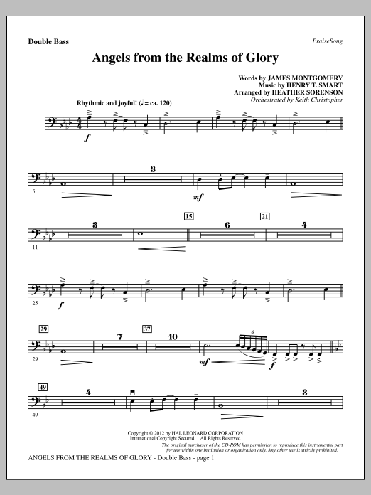 Download Heather Sorenson Angels From The Realms Of Glory - Doubl Sheet Music