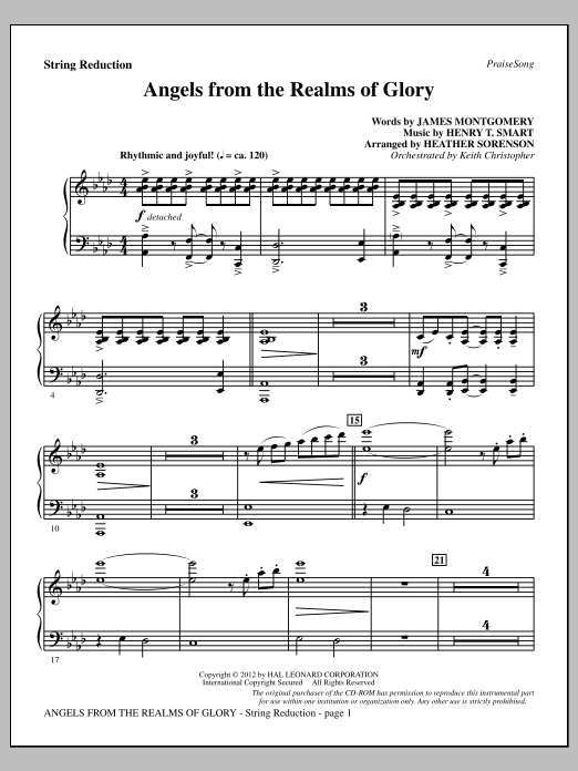 Download Heather Sorenson Angels From The Realms Of Glory - Keybo Sheet Music