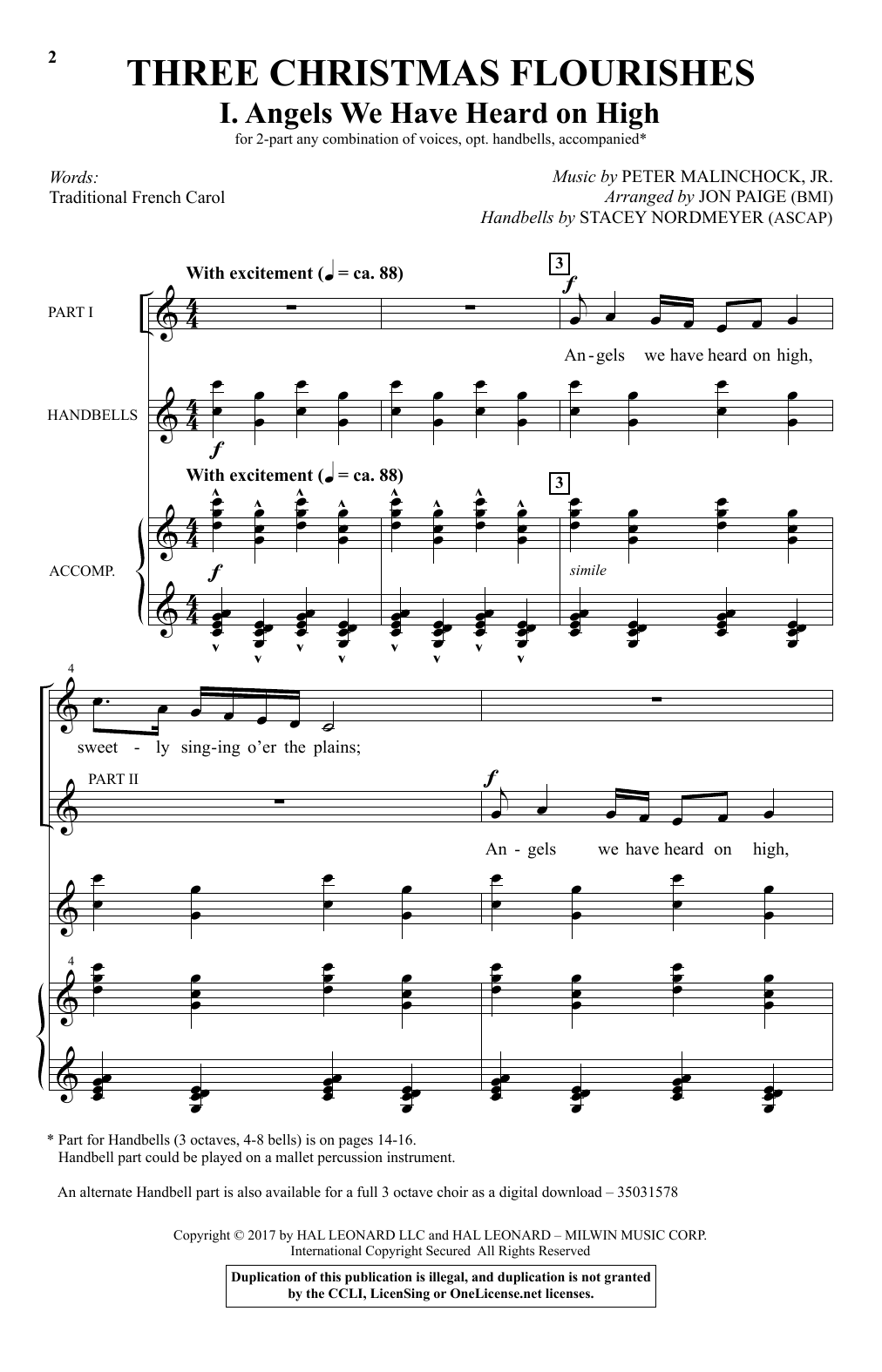 Download Jon Paige Angels We Have Heard On High Sheet Music