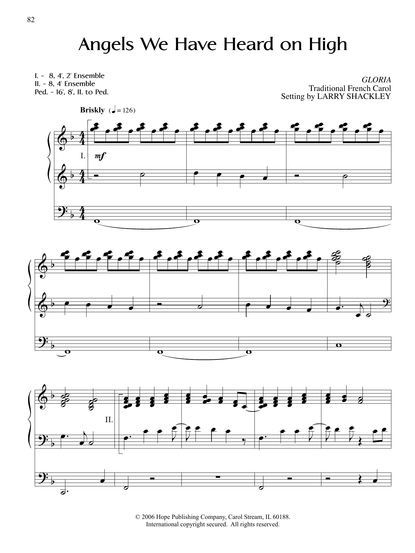 Download Larry Shackley Angels We Have Heard on High Sheet Music