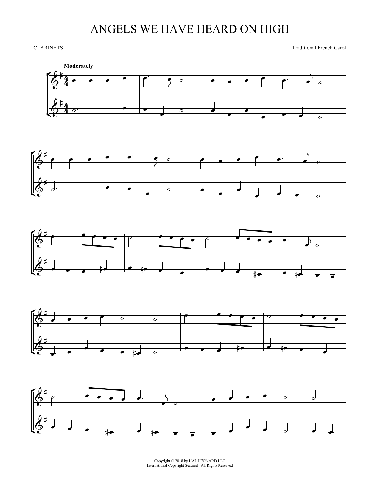Download James Chadwick Angels We Have Heard On High Sheet Music