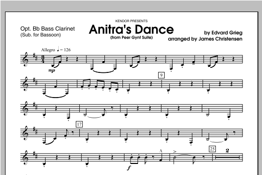 Download Christensen Anitra's Dance (from Peer Gynt Suite) - Sheet Music