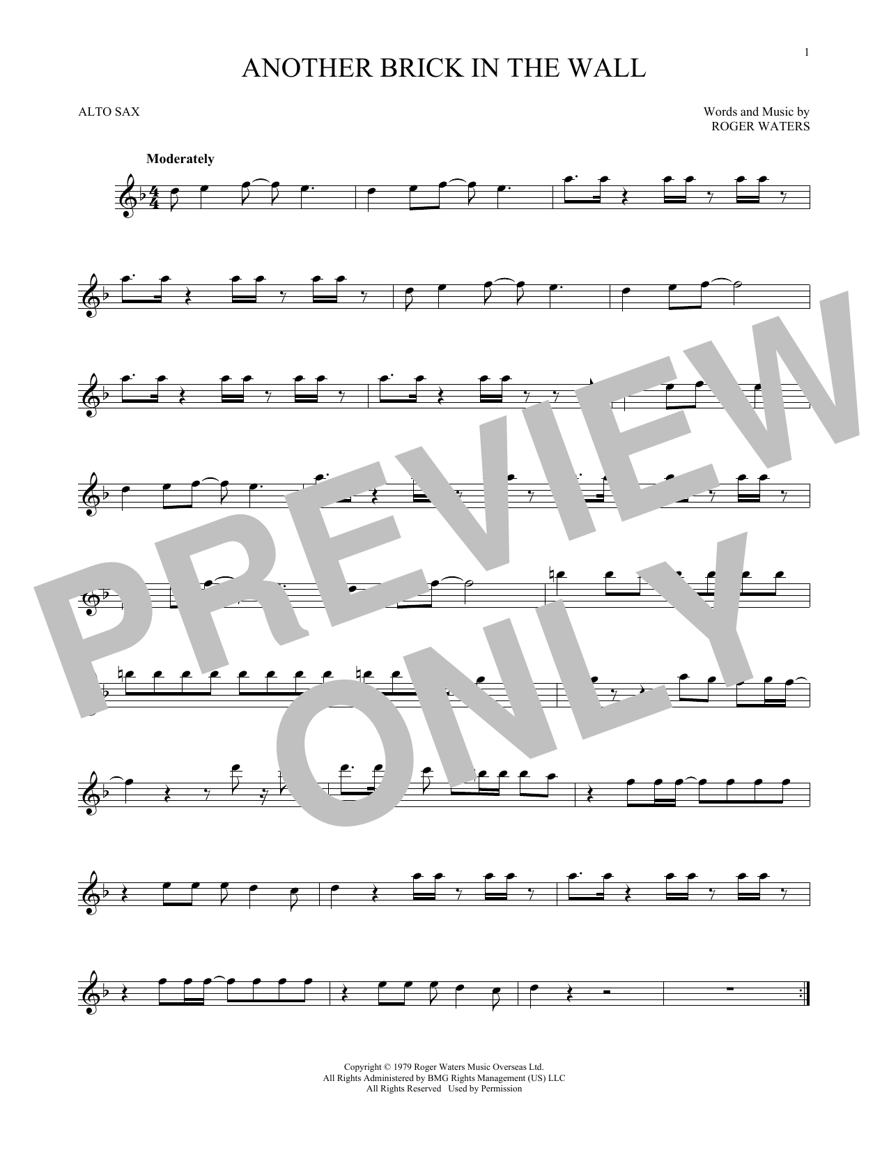 Download Pink Floyd Another Brick In The Wall Sheet Music