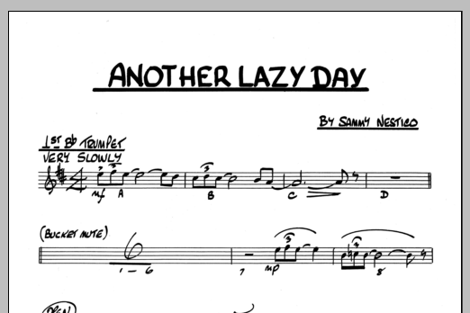 Download Sammy Nestico Another Lazy Day - 1st Bb Trumpet Sheet Music