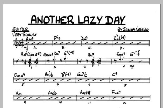 Download Sammy Nestico Another Lazy Day - Guitar Sheet Music
