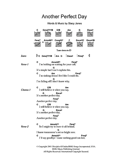 Download American Hi-Fi Another Perfect Day Sheet Music