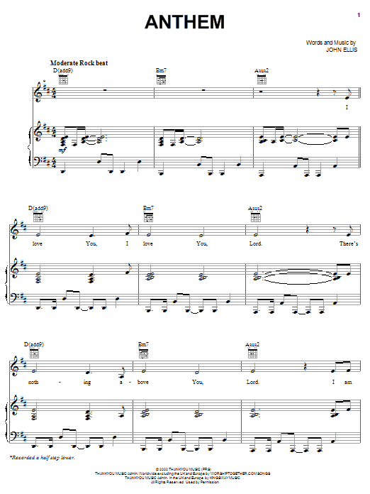 Tree63 Anthem sheet music notes printable PDF score