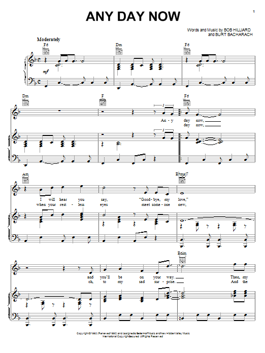 Download Ronnie Milsap Any Day Now Sheet Music