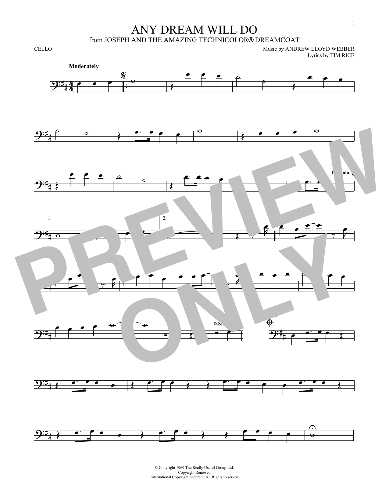 Download Andrew Lloyd Webber Any Dream Will Do (from Joseph And The Sheet Music