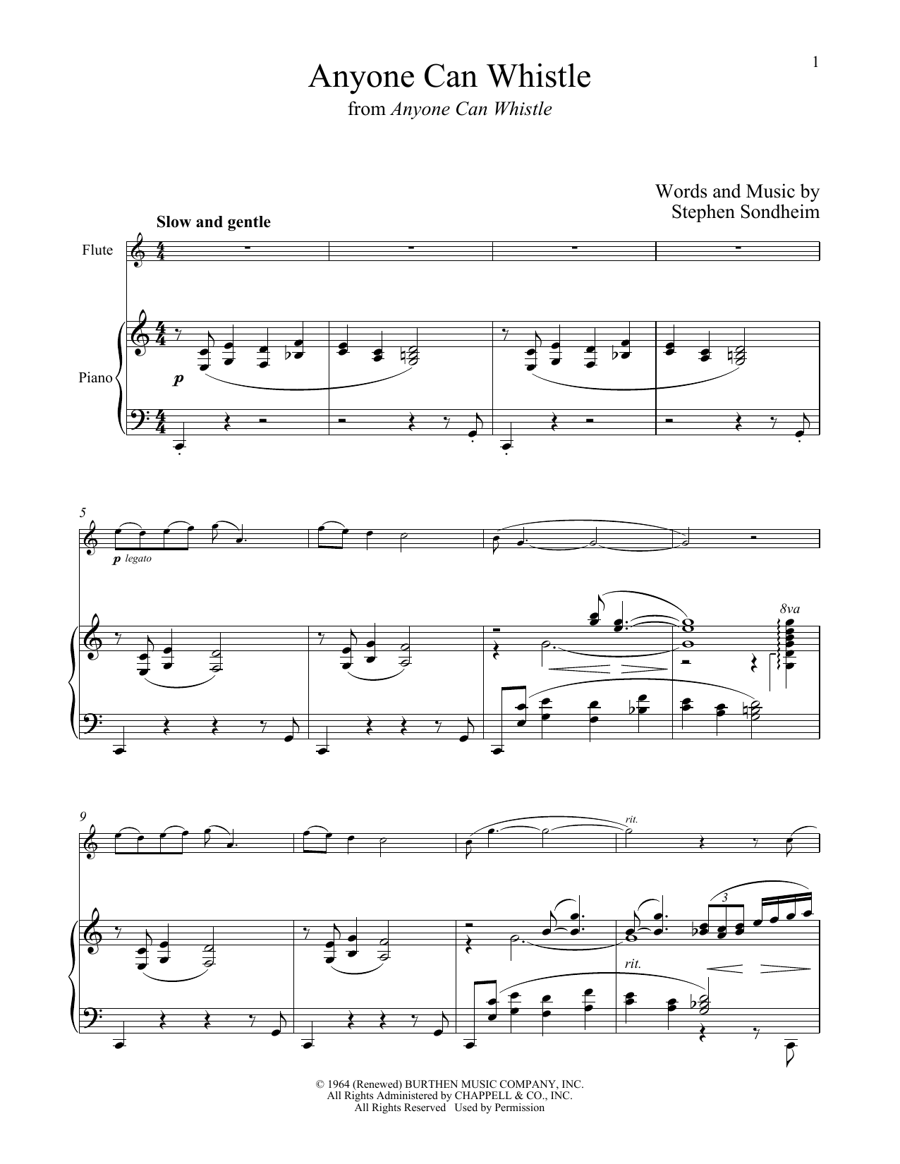 Download Stephen Sondheim Anyone Can Whistle (from Anyone Can Whi Sheet Music
