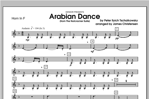 Download Christensen Arabian Dance (from The Nutcracker Suit Sheet Music