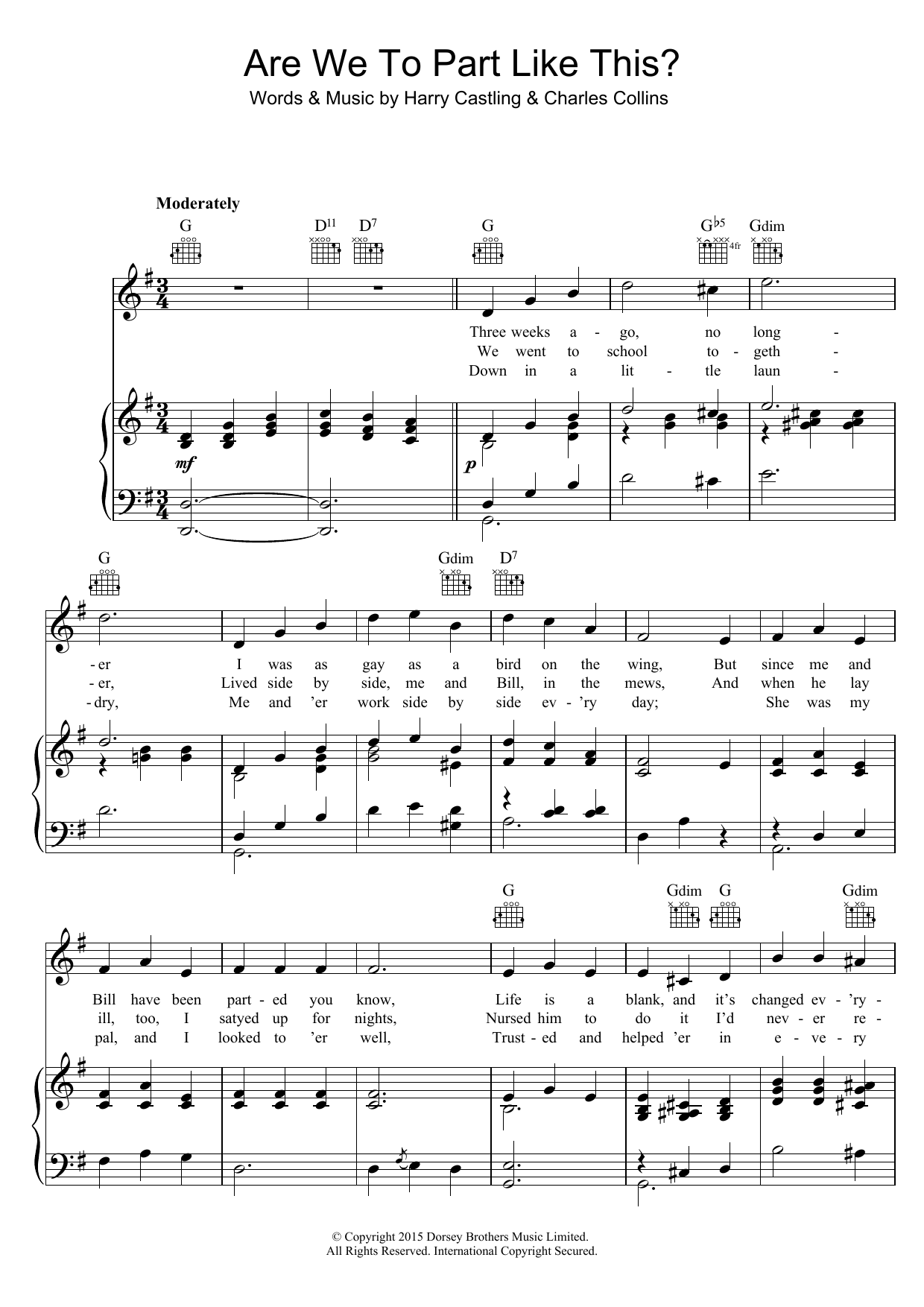 Download Kate Carney Are We To Part Like This? Sheet Music