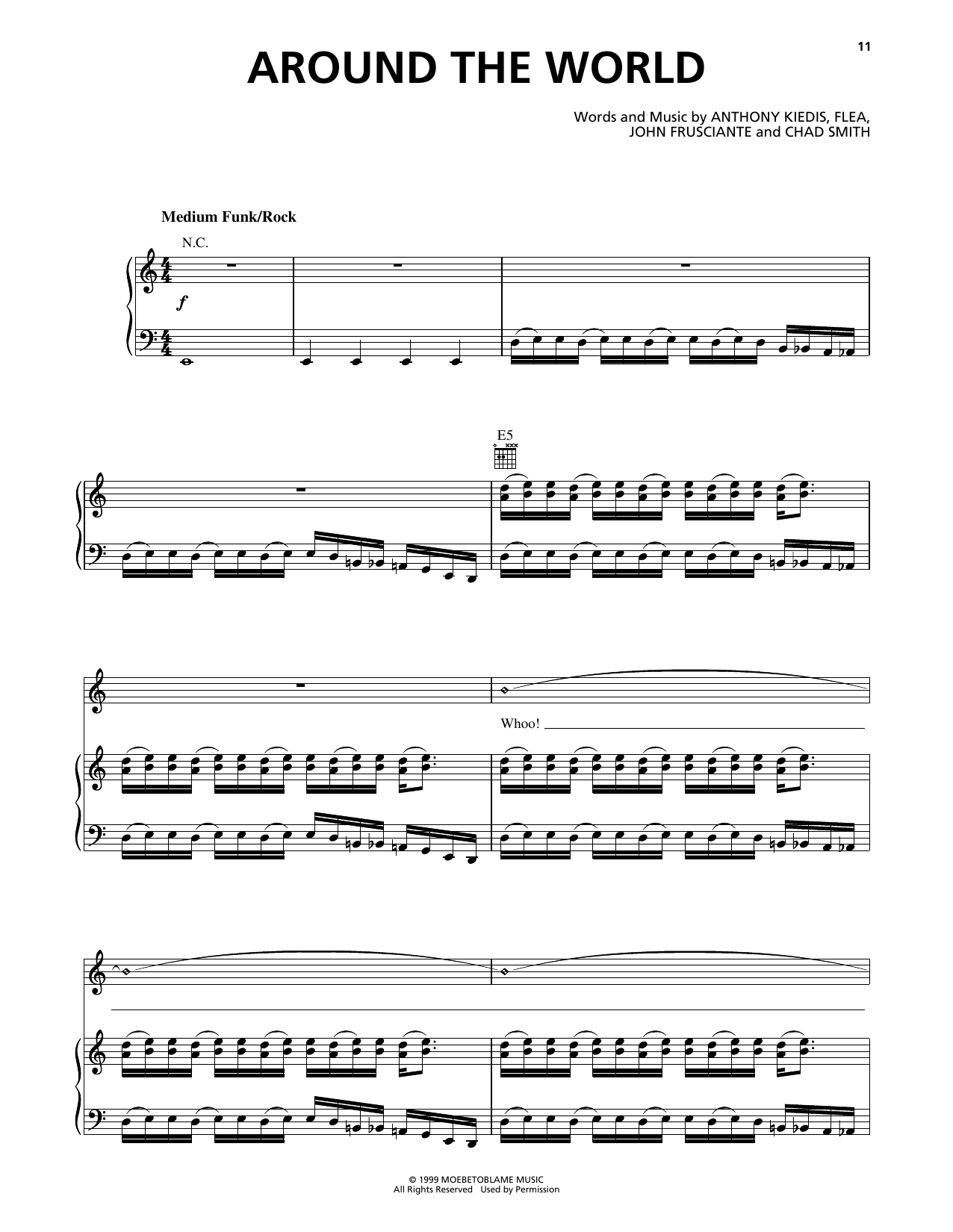 Download Red Hot Chili Peppers Around The World Sheet Music