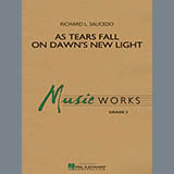 Download Richard L. Saucedo As Tears Fall on Dawn's New Light - Mallet Percussion Sheet Music and Printable PDF Score for Concert Band