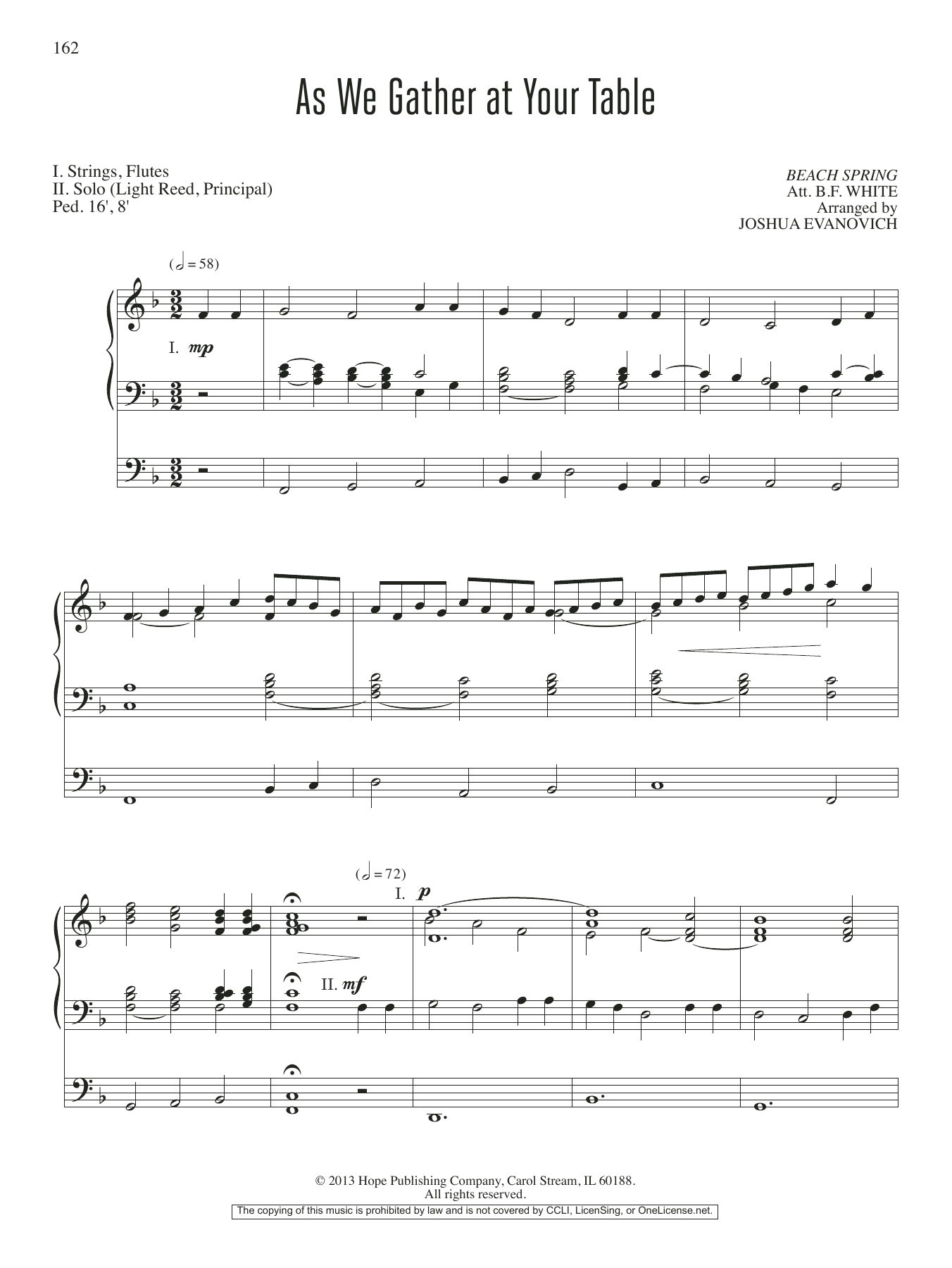 Download Joshua Evanovich As We Gather at Your Table Sheet Music