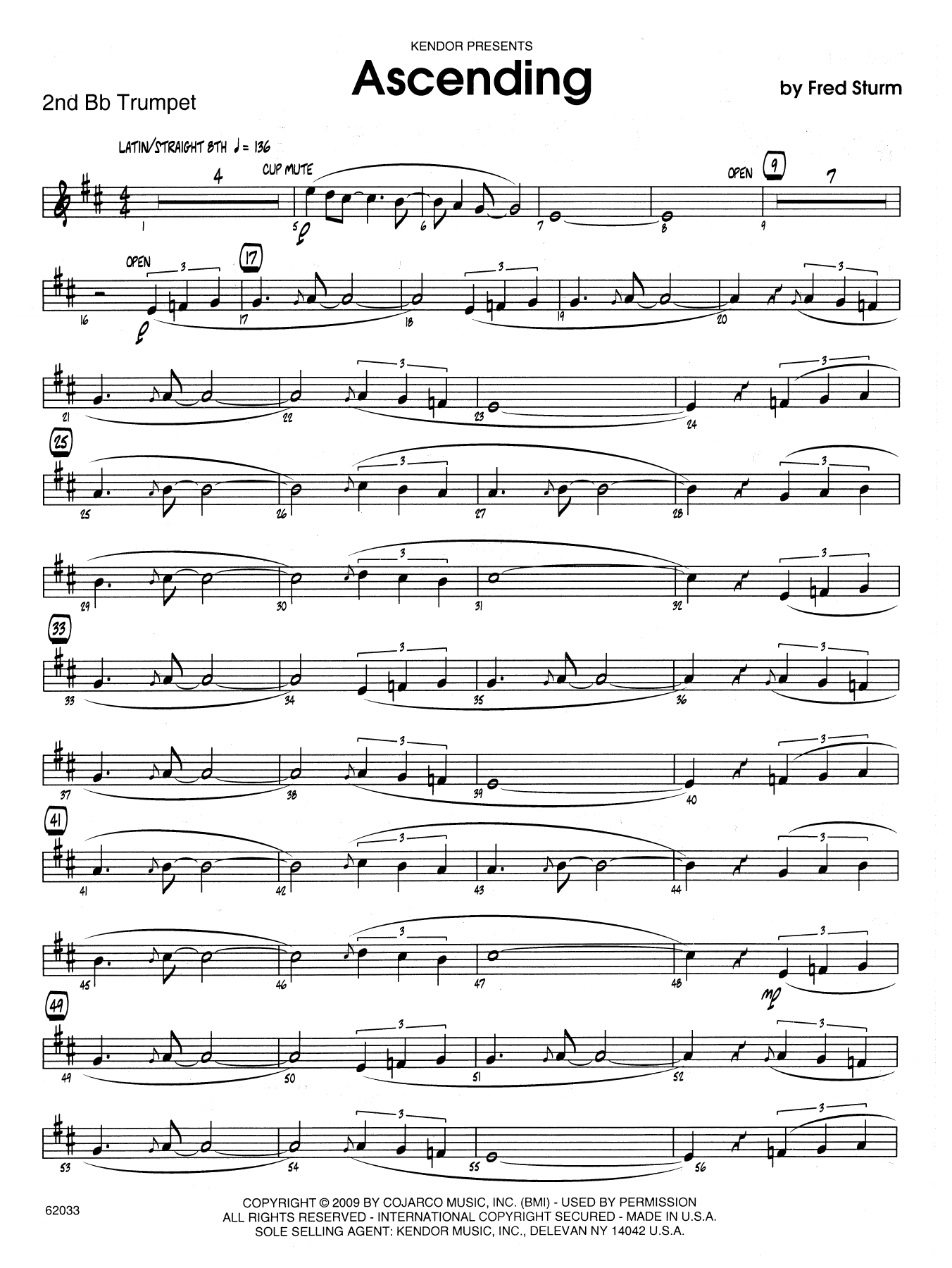 Download Fred Sturm Ascending - 2nd Bb Trumpet Sheet Music
